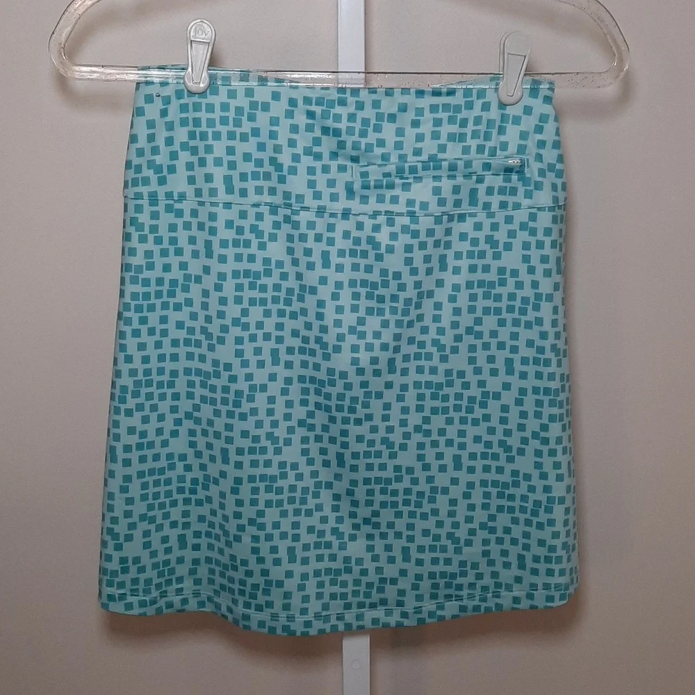 Nike Dri-Fit Women's Aqua UV Grid Print Golf Skort